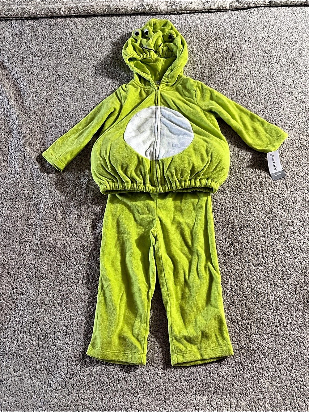 Carter's Green Monster costume Baby 24M New